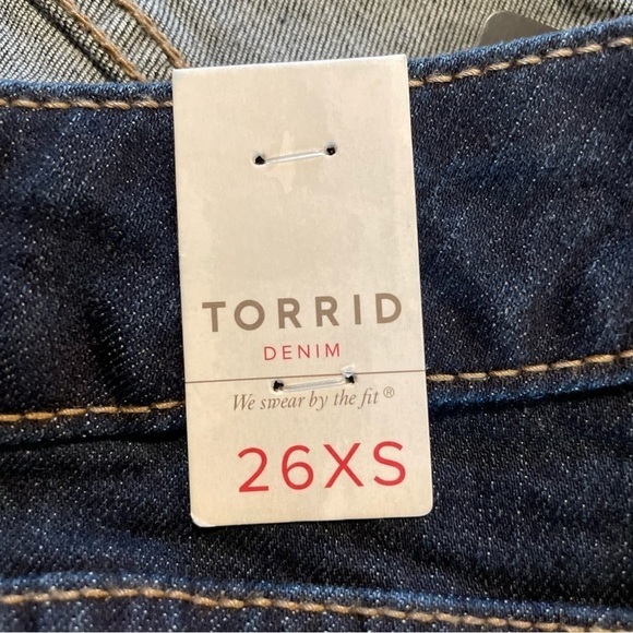 Torrid Slim Bootcut Stretch Dark Wash Jeans 26 Extra Short NWT - Picture 5 of 11